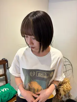 ボブカット＋ワンカラー＋5stepトリートメント