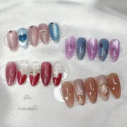 定額シンプルデザイン🍒ソフトジェルオフ、ケア込み120分✨色変更可