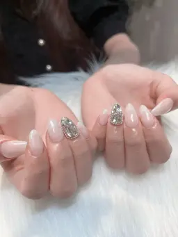 【オフなし】ガーリーネイル♪定額シンプルアート2本コース🍒