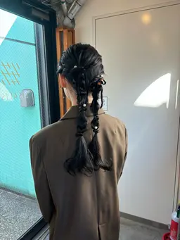 『 夏祭り🍉🌴🎆💕👭』🍉浴衣ヘアアレンジ🍉