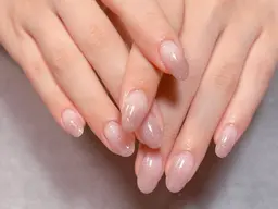 【人気NO.2】ラメグラデーション(根本クリア)★再来自店付替オフ込み★パラジェル追加🉑当日ご予約◎2色まで◎