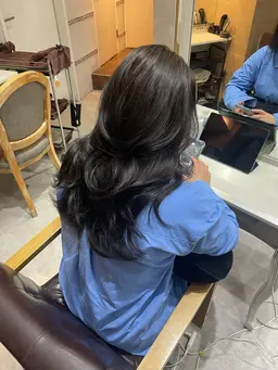 【💝ダメージ軽減💝】カット+髪質改善カラー+絹紙トリートメント+ヘットスパ