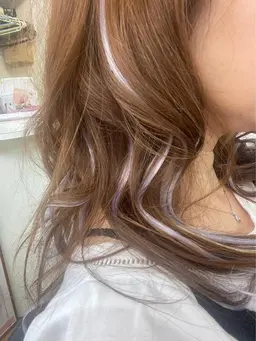 【30本】カラーエクステ×編み込み×最高級人毛100%ヘアエクステ