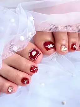 フットネイル/フレンチ、オーロラ、マグネット⭐️フットバス付き