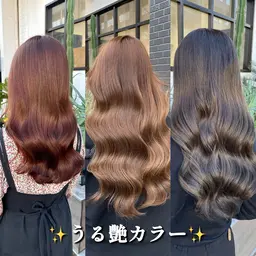 💖平日限定💖💎【髪質改善×艶カラー】🌟柔らか絹髪🌟ミニモ学割OK✨トリートメント付き🌸