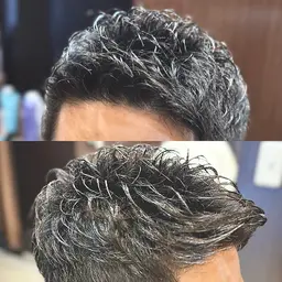 ヘアカット＆アイロンパーマ(トリートメント付き)