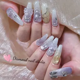 🌈 スカルプ長さだし⭐️持ち込みデザイン⭐️アート1️⃣0️⃣本🎁パーツつけ放題🎁