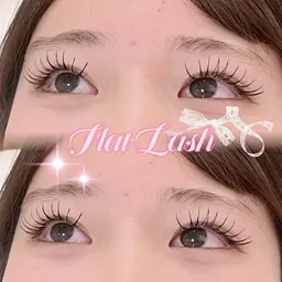 🎀フラットラッシュ120本🎀 Jrアイリスト特別価格🫧ྀི【オフ込み♡コーティング付】