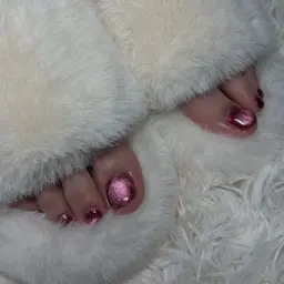 【2色無料】フットネイル　ワンカラー（オフあり）フラッシュ/マグネット含む