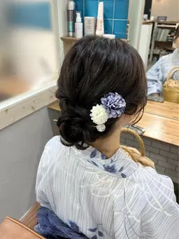 ヘアセット+浴衣着付け※10~30代限定