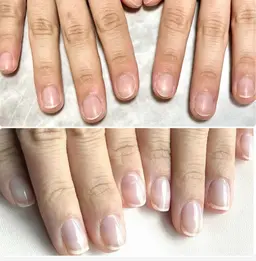 自爪育成(クリア)ネイル
