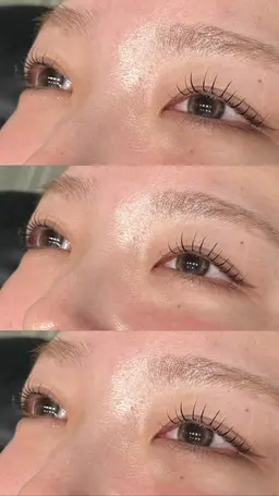 まつげパーマ👀✨️目元からしっかり✨️自然なカール感✨️束感まつ毛✨️