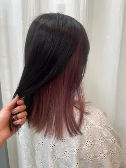 ポイントブリーチ＋カラー＋トリートメント