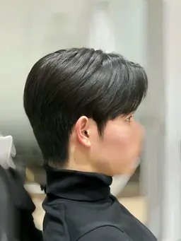 韓国メンズカット+ダウンパーマ