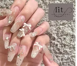 【Hand】ミニモ学割🈹u23オフ込み/スカルプ10本長さ出し＋アート&パーツつけ放題🎀🫧