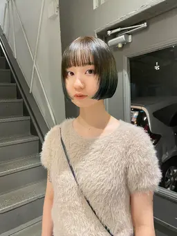 期間限定価格！！透明感カラー　ショートカット　集中トリートメント