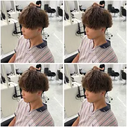 人気No.1新規メンズ限定✨シャドウパーマ（前処理剤付き）+1stepトリートメント