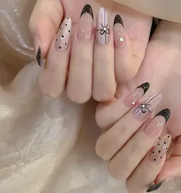 チップ長さだし+シンプルアート