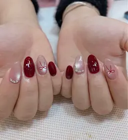 シンプルデザイン(2-3色+シール/簡単アート)