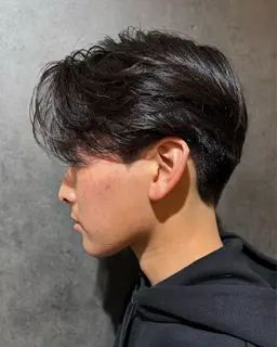 骨格補正カット（センターパート）＋ニュアンスパーマ
