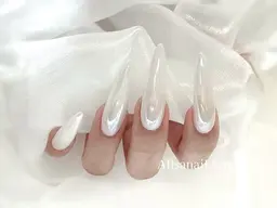 【チップ☆長さだし】ミラーネイル☆オフなし