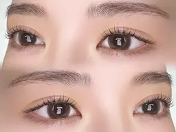 【期間限定❣️超🉐】中顔面短縮✨上下まつげパーマorパリジェンヌ(100種類のロッド有)トリートメント&コーティング付