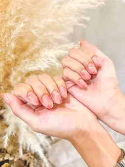 "summer nail"ちゅるん桃ネイル🍑