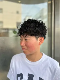 学割U24【似合わせデザイン】men'sカット＋パーマ🌀スパイラル/プードル/波巻き/シャドウ/ニュアンス/ツイスパ