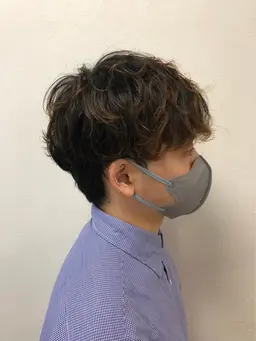 メンズパーマ+カット
