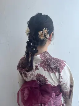 浴衣着付け(ヘアセット付き)