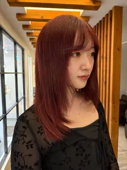 暖色カラー🍓＋髪質改善トリートメント🫧