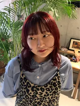 【暖色🌺透明感 color🌀にオススメ】ブリーチなしダブルカラー💫+AujuaスチームTR付🟪