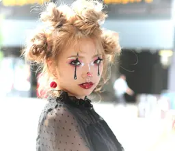 【ハロウィン限定🎃】デザインメイク+ヘアセット(ベースメイク無しのフルデザインとヘアセット)