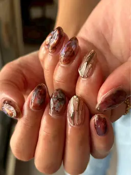 【オフ無し】【定額】100 Simple / 1カラー・マグネット・ミラー・オーロラネイルもこちらを選択