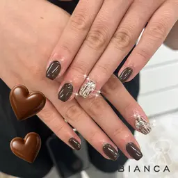 『オフ有り』.:*★Hand💅🏼🩵ワンポイントアートコース🎨/立川/パラジェル変更可能🙆🏻‍♀️🤍