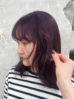 ダブルカラー（ブリーチなし）＋内部補充トリートメント👩🏼‍🦰🩵