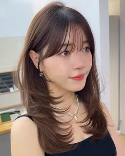 🌈今人気の韓国レイヤー❣️特別内部補修トリートメント付き🌟少し短くしたい！ロングレイヤーを入れたい方専用メニューです