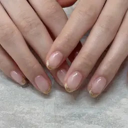 ハンド🖐🏻王道カーブフレンチ【オフ有】〈パラジェル対応＋¥1,100/名駅〉
