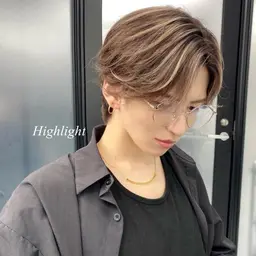 👦🏽👦🏽『minimo Men's限定』👦🏽👦🏽ハイライトカラー（ブリーチ1回）🕶️🕶️