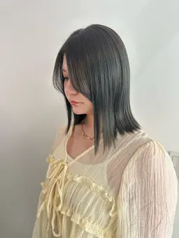 🌿ナチュラルカラー+3stepトリートメント🩵(ロング料金なし)