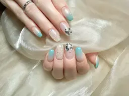 🎀人気No.1持ち込みデザイン90分コース/パーツ付け放題【ジェルオフ無料ケア込み】