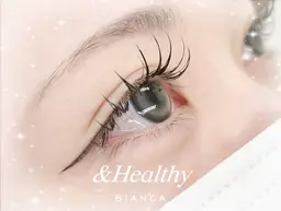 【✨&Healthy(アンドヘルシー)✨ 】フラットラッシュ120本×パーマ｛川越/まつげパーマ/エクステ｝