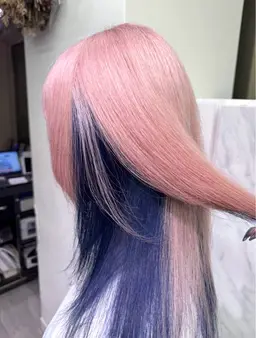 【デザインカラー+カット】ブリーチ+カラー+カット💫ルーツカラー/ツートーンカラー/セクションカラー