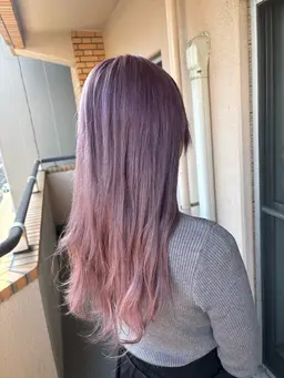 カット✂️+トリプルカラー🌈🌈🌈(ブリーチ2回+オンカラー)