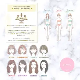 👚ⓔコース🪞顔タイプ診断®+自分バランス骨格診断®⋆パーソナルシート📝付き
