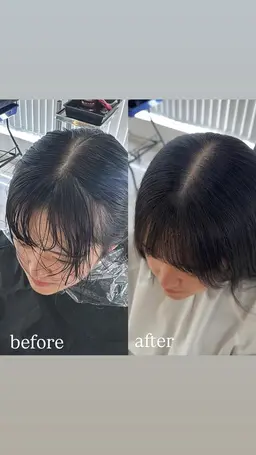 【前髪分かれやすい方にオススメ✨】クロスパーマ🌀