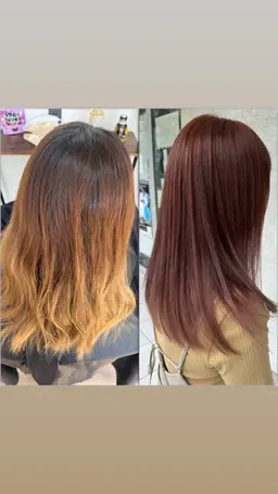 ブリーチなしダブルカラー