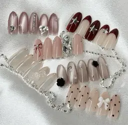 定額ネイル/オフあり/オフなし/長さ出しあり/長さ出しなし