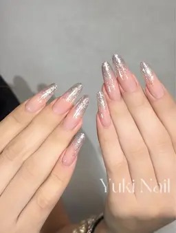 ハンド💅(オフあり)ラメグラデーション💖研修スタッフ