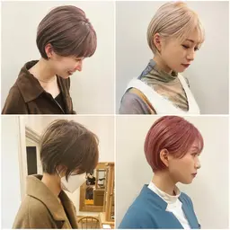 🌿より透明感のある色専用🌿ブリーチorブリーチなしダブルカラー➕カット➕トリートメント